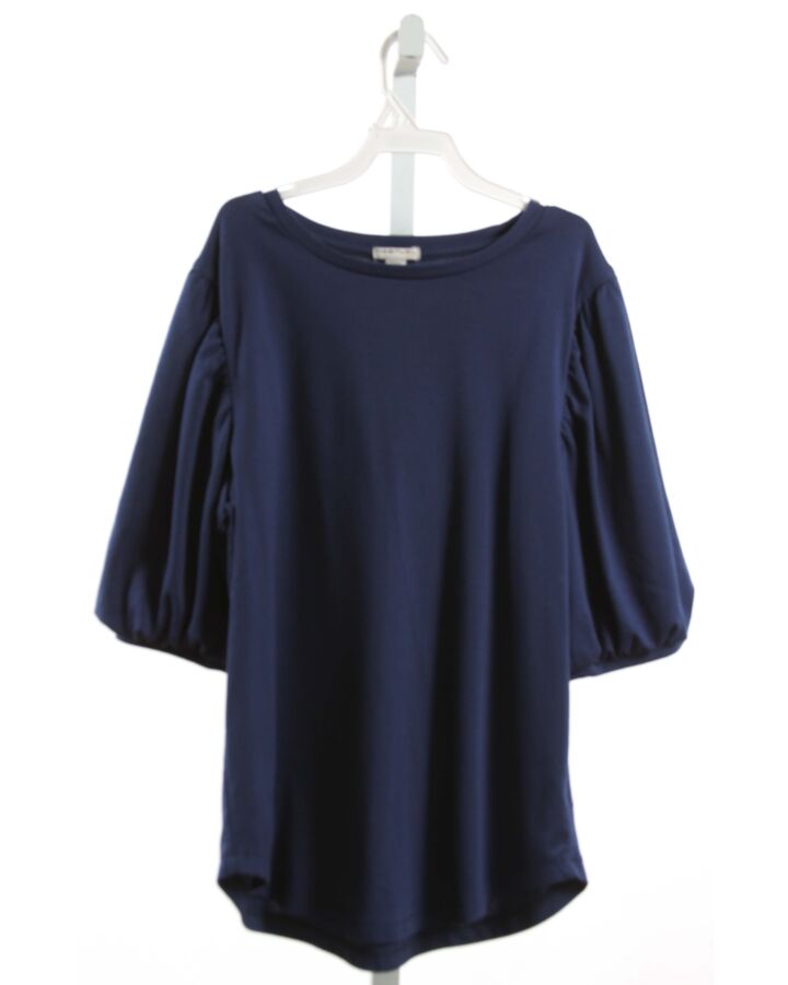 HABITUAL GIRL  BLUE KNIT   KNIT SS SHIRT