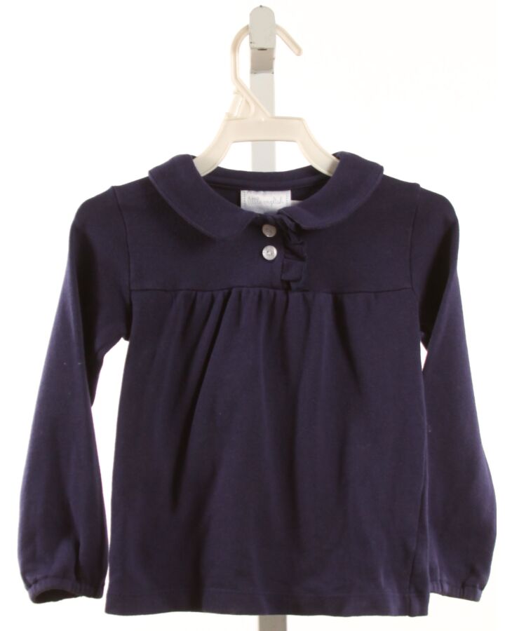 LITTLE ENGLISH  NAVY    KNIT LS SHIRT