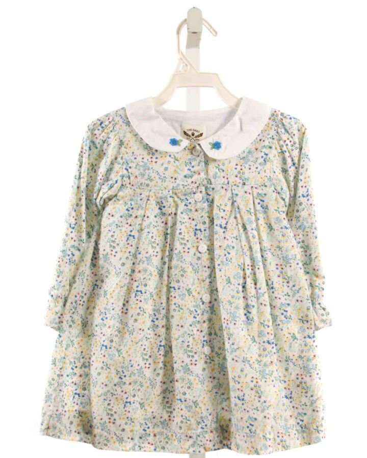 THE OAKS APPAREL   BLUE  FLORAL EMBROIDERED DRESS