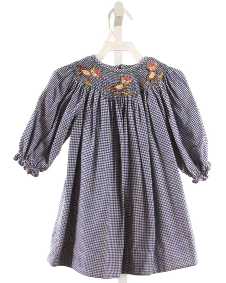 CHOCOLATE SOUP  NAVY  GINGHAM SMOCKED DRESS