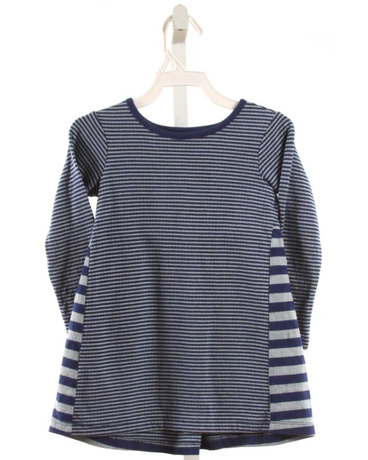 TEA  NAVY  STRIPED  KNIT DRESS