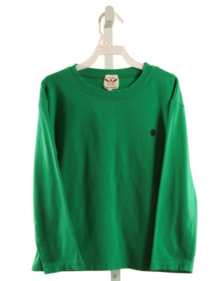 THE OAKS APPAREL   GREEN    KNIT LS SHIRT