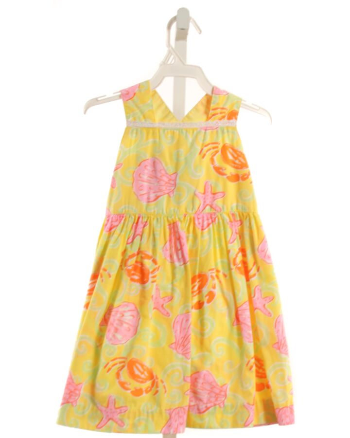 LILLY PULITZER  YELLOW  PRINT  DRESS