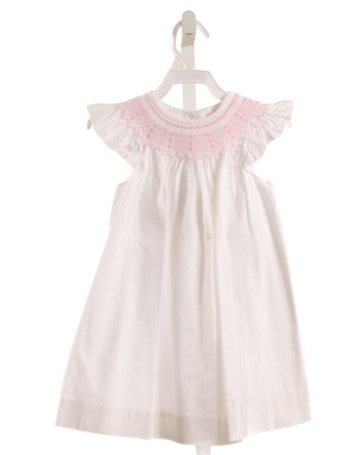 DONDOLO  WHITE   SMOCKED DRESS