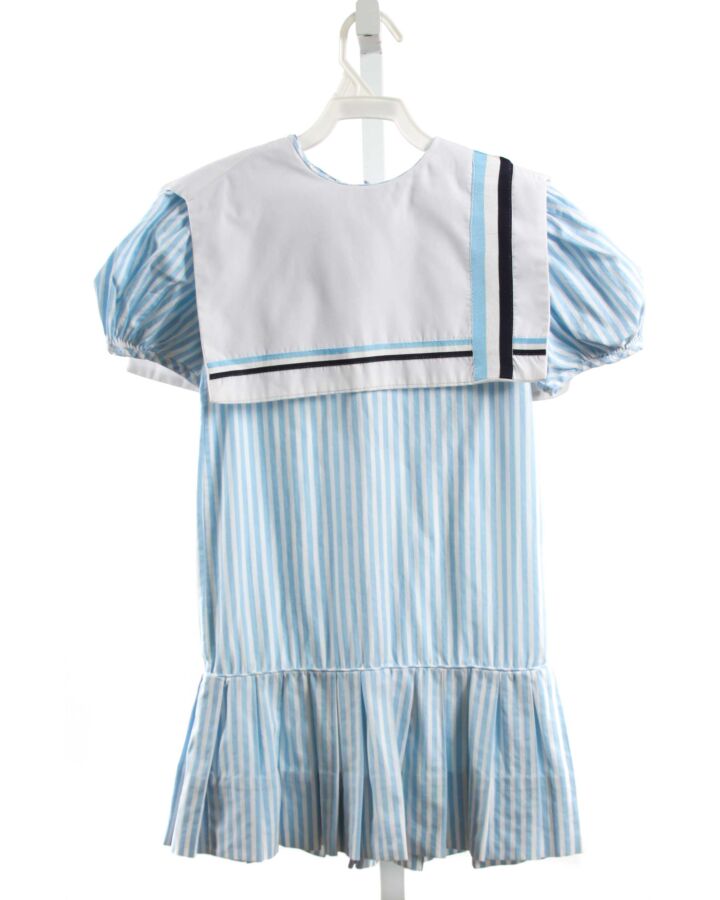 MONDAY'S CHILD  AQUA  STRIPED  DRESS