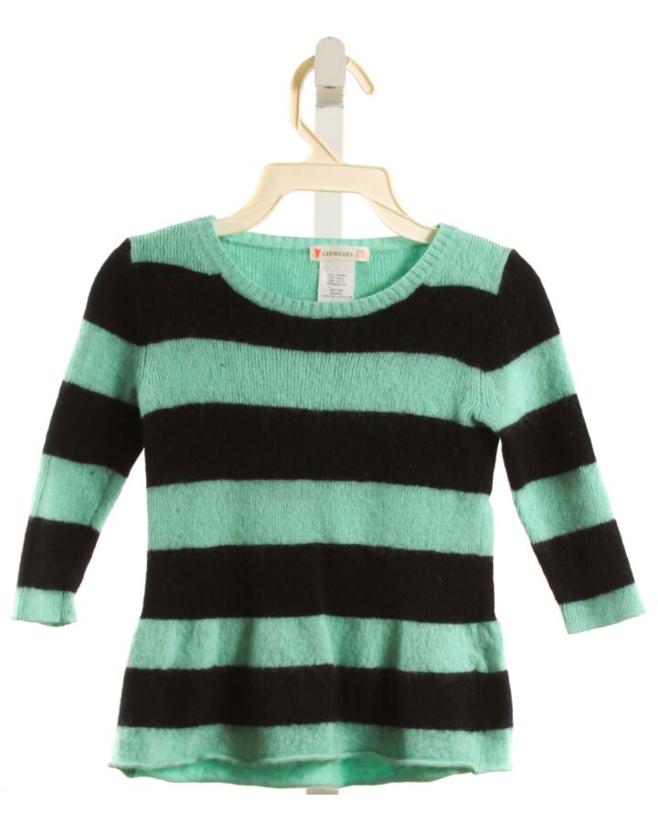 CREWCUTS  MINT  STRIPED  SWEATER