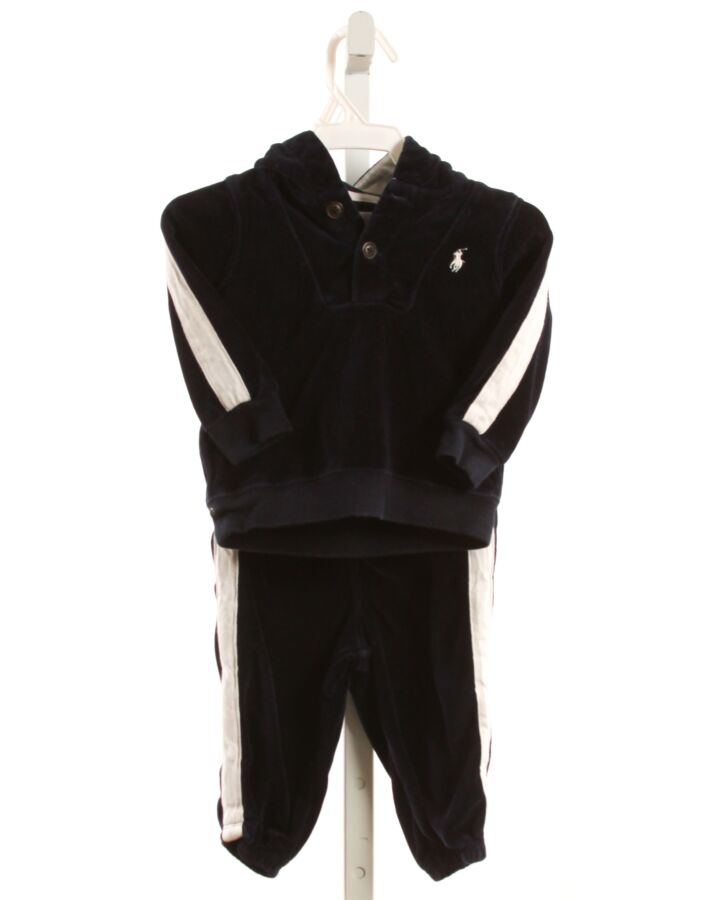 RALPH LAUREN  NAVY VELOUR   2-PIECE OUTFIT