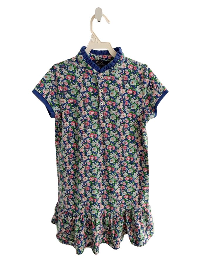POLO BY RALPH LAUREN  BLUE  FLORAL  DRESS