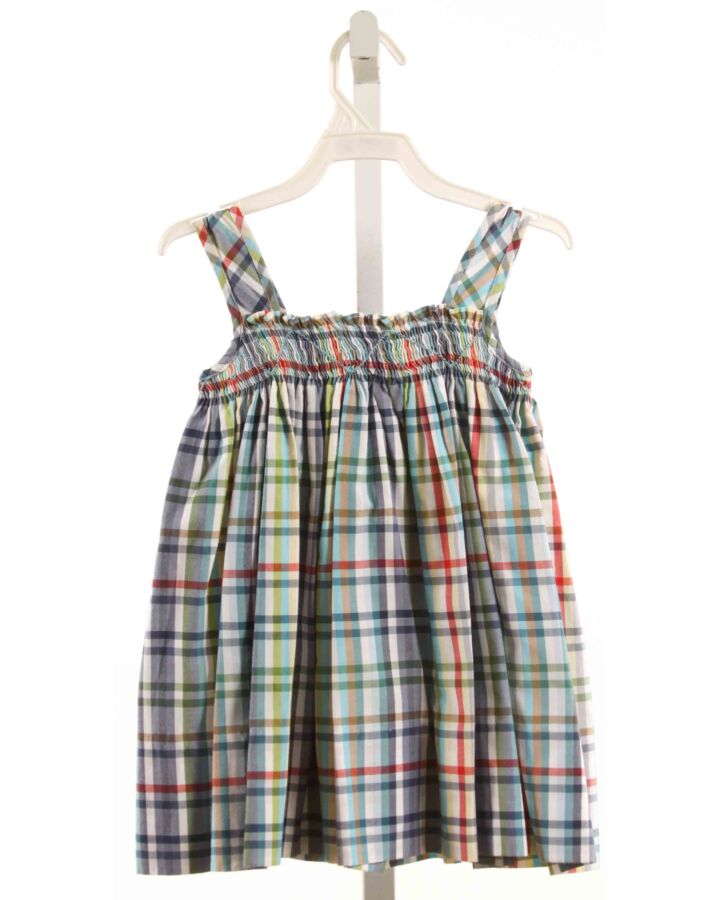 ALICE KATHLEEN  MULTI-COLOR  PLAID SMOCKED DRESS