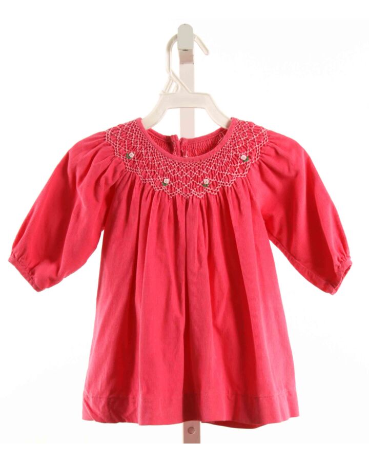 FANTAISIE KIDS  HOT PINK CORDUROY  SMOCKED DRESS