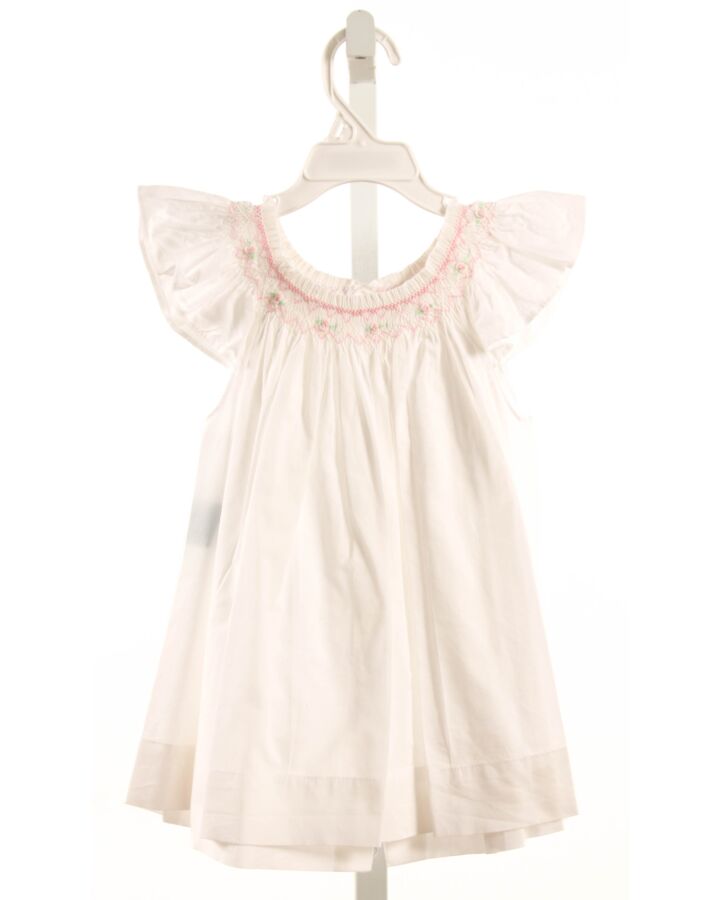 REMEMBER NGUYEN  WHITE   SMOCKED DRESS