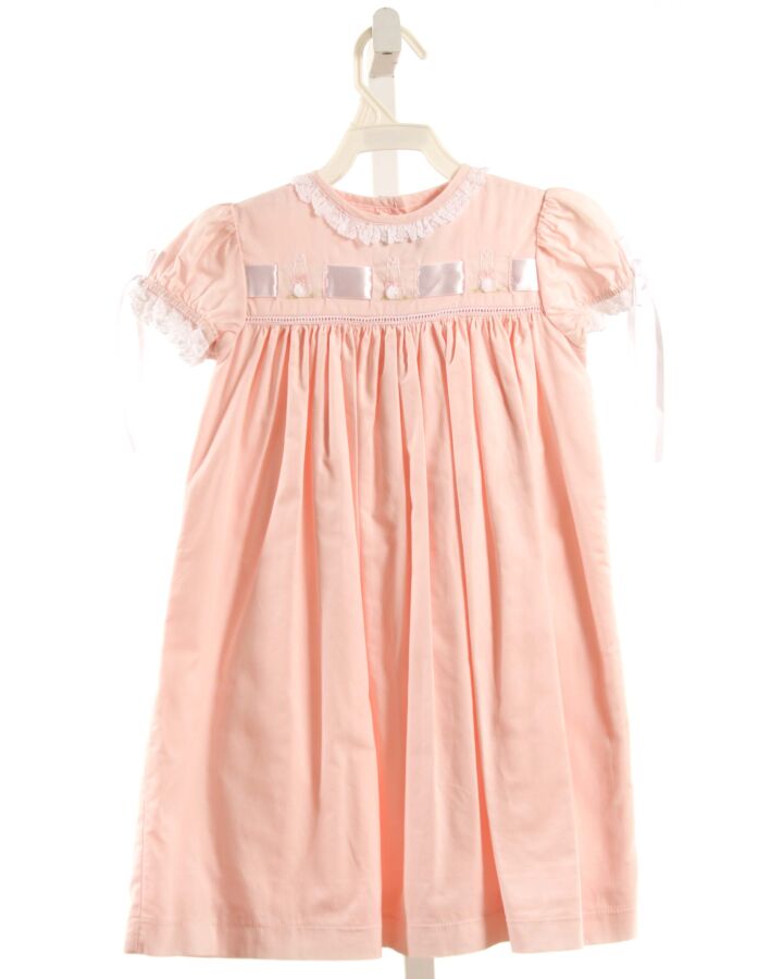 POSH PICKLE  PINK    DRESS WITH EYELET TRIM