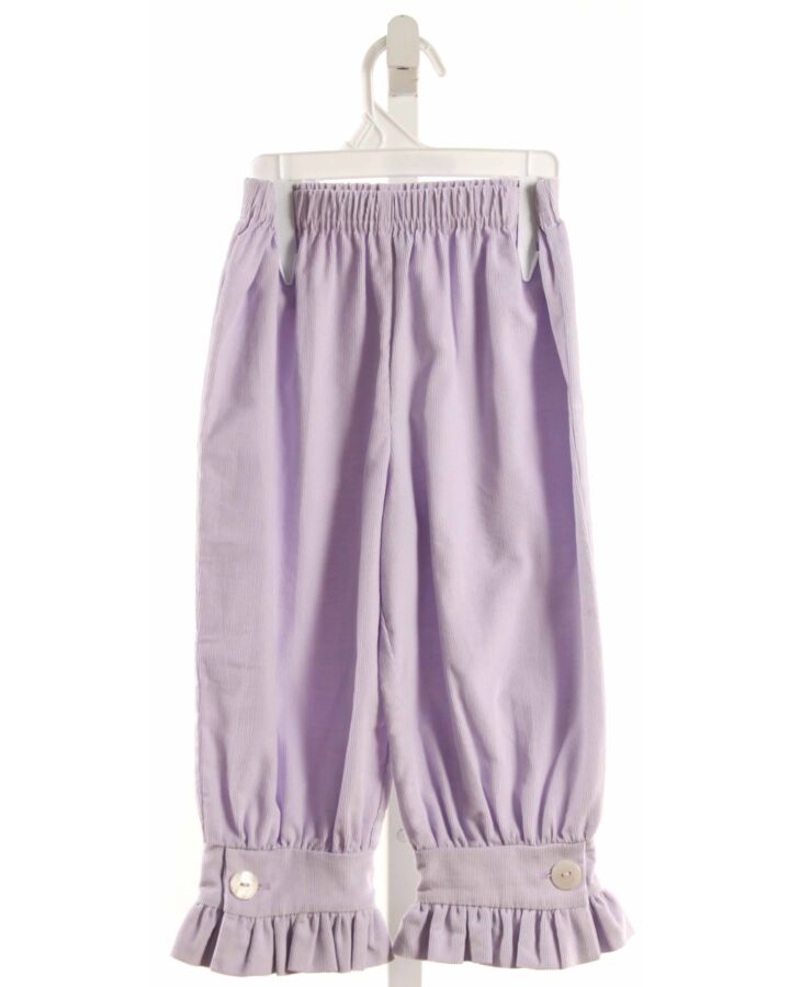 MARY & GRACE  LAVENDER CORDUROY   PANTS WITH RUFFLE