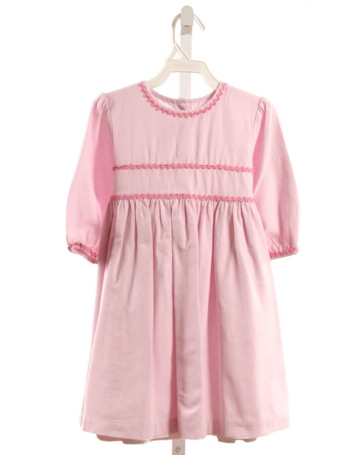 BELLA BLISS  PINK  STRIPED  DRESS WITH RIC RAC