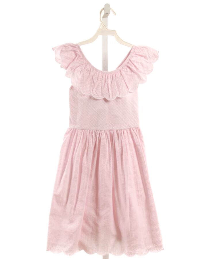 BELLA BLISS  PINK SEERSUCKER STRIPED  DRESS