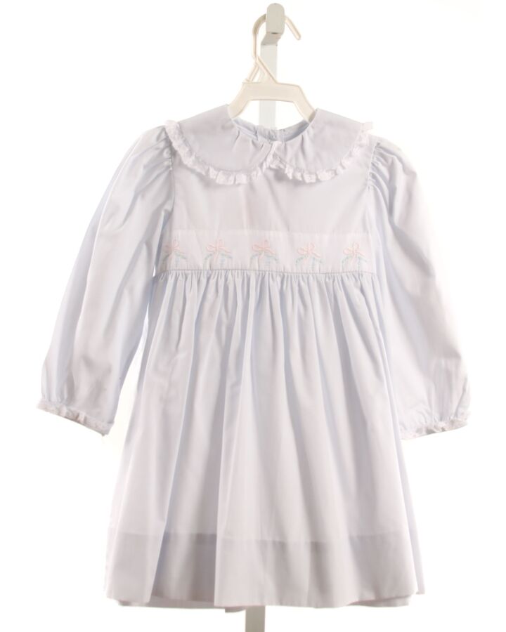 PEPPERMINT PONY  LT BLUE    DRESS WITH EYELET TRIM