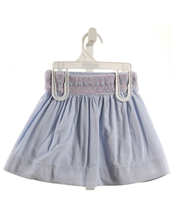 ALICE KATHLEEN  BLUE CORDUROY  SMOCKED SKIRT