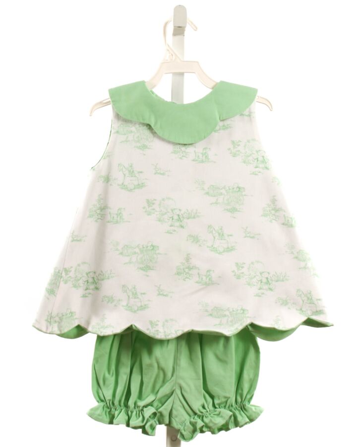 NO TAG  GREEN   PRINTED DESIGN 2-PIECE OUTFIT