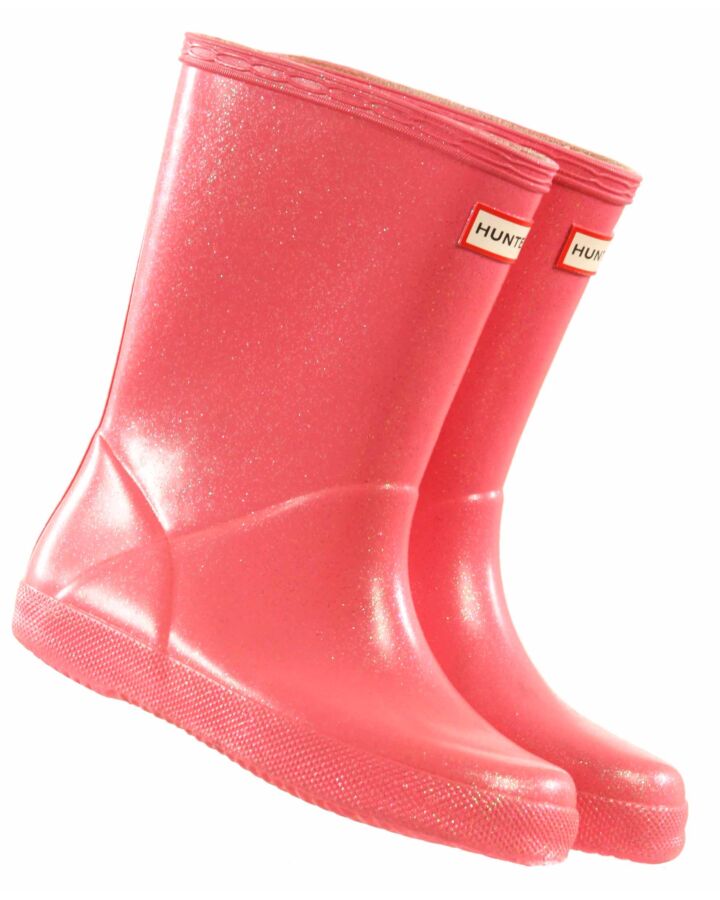 HUNTER PINK BOOTS  *EUC SIZE TODDLER 13