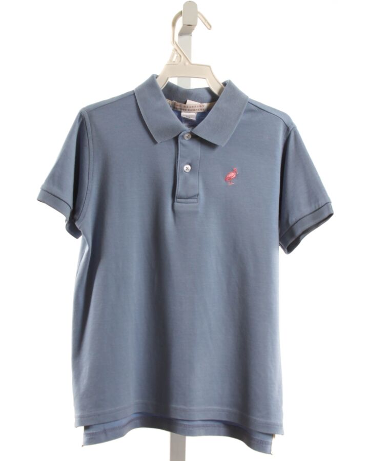 THE BEAUFORT BONNET COMPANY  BLUE    KNIT SS SHIRT