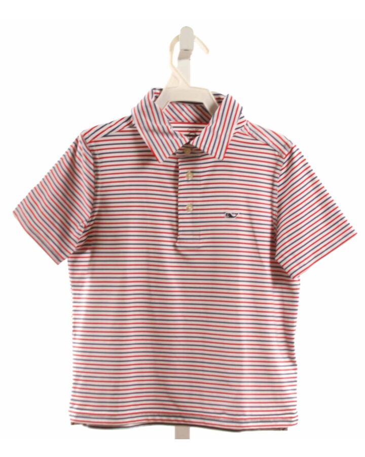 VINEYARD VINES  MULTI-COLOR  STRIPED  KNIT SS SHIRT