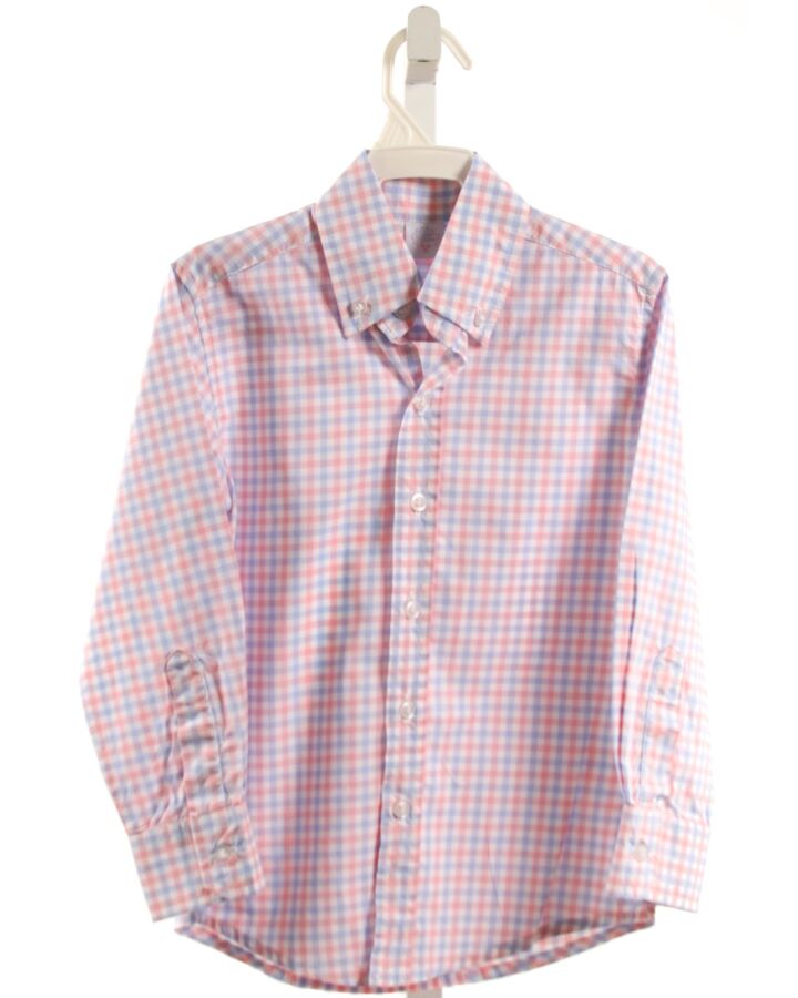 MARY & GRACE  PINK  PLAID  DRESS SHIRT