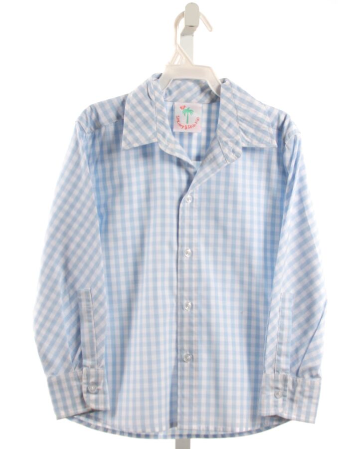 SHRIMP & GRITS  LT BLUE  GINGHAM  DRESS SHIRT