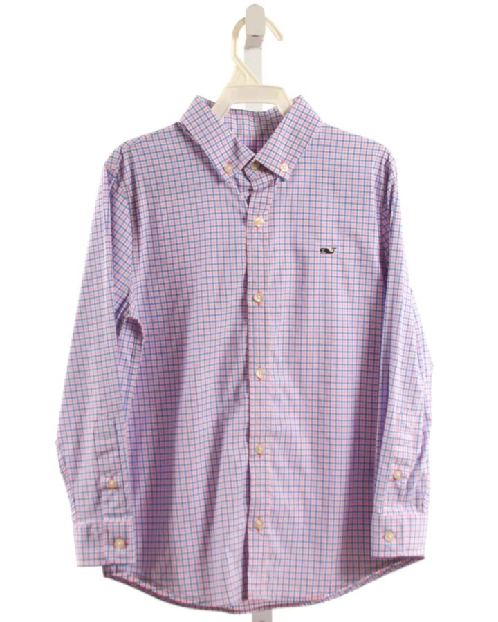 VINEYARD VINES  PINK  PLAID  DRESS SHIRT