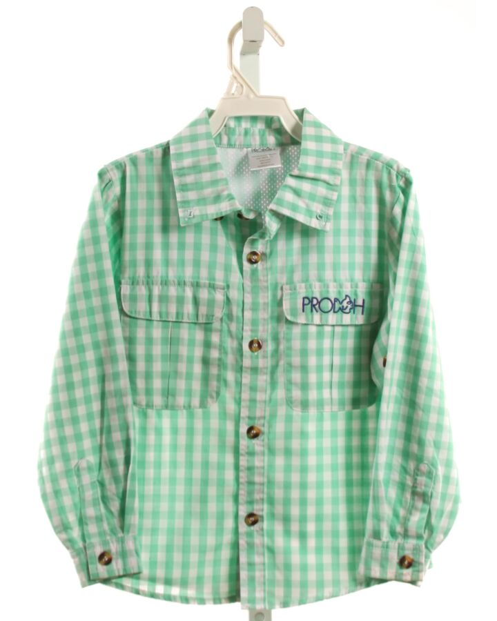 PRODOH  MINT  GINGHAM  DRESS SHIRT