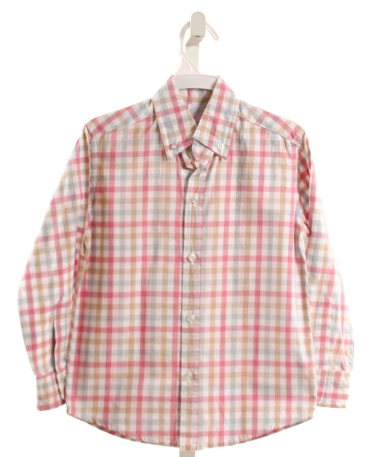 MARY & GRACE  PINK  PLAID  DRESS SHIRT