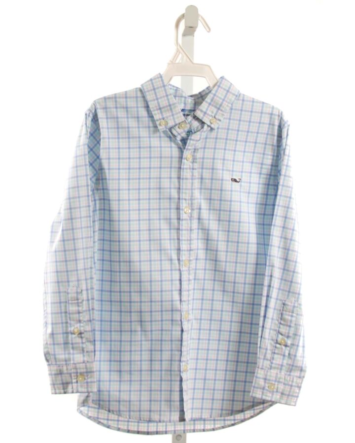 VINEYARD VINES  LT BLUE  PLAID  DRESS SHIRT