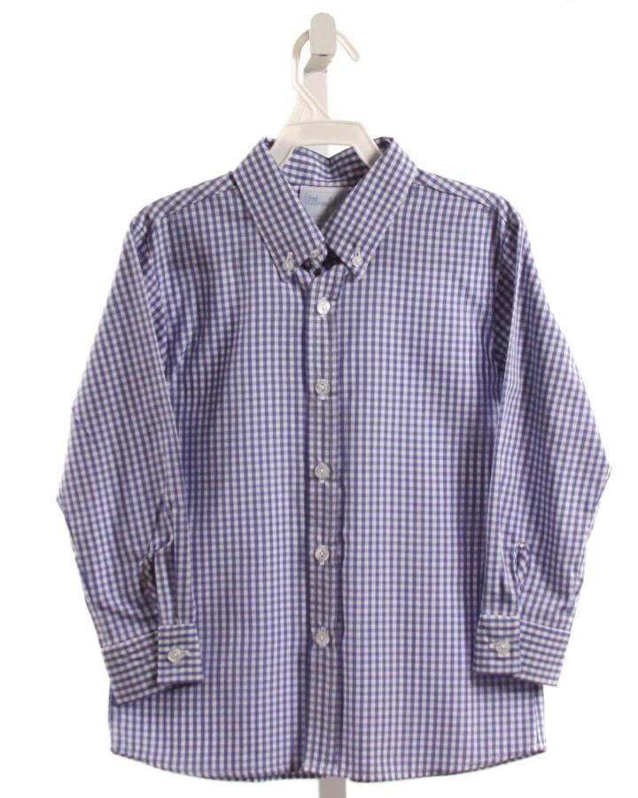 LITTLE ENGLISH  BLUE  GINGHAM  DRESS SHIRT