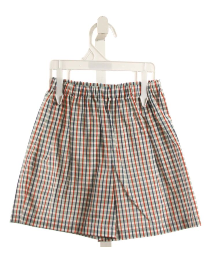 GRACE & JAMES  MULTI-COLOR  PLAID  SHORTS