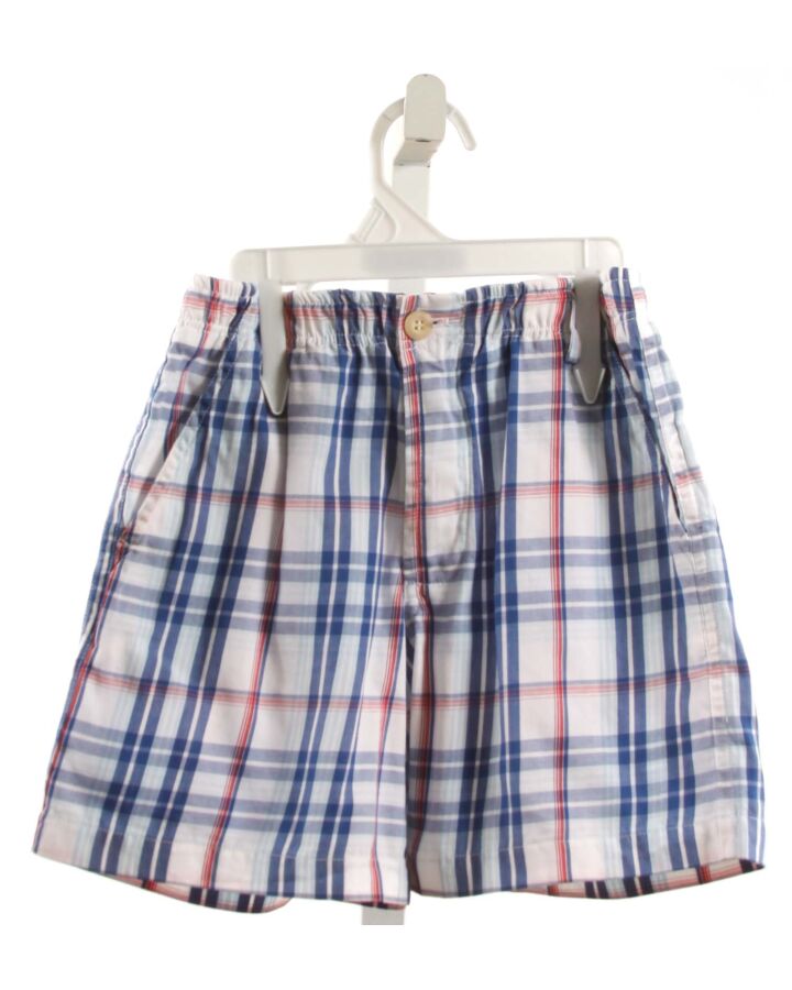 MARY & GRACE  BLUE  PLAID  SHORTS