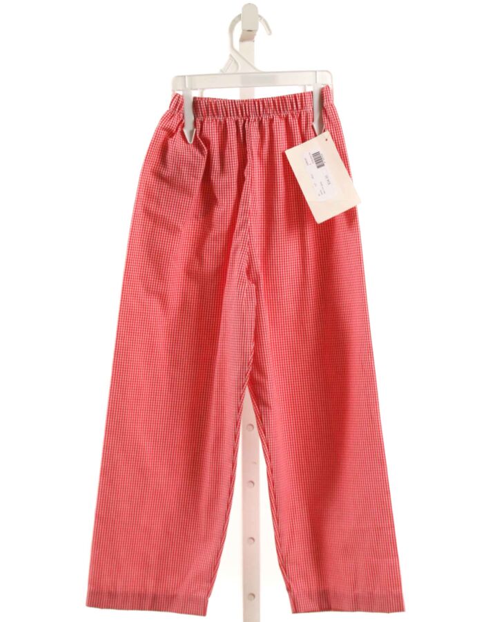 THE LILI PAD  RED  GINGHAM  PANTS