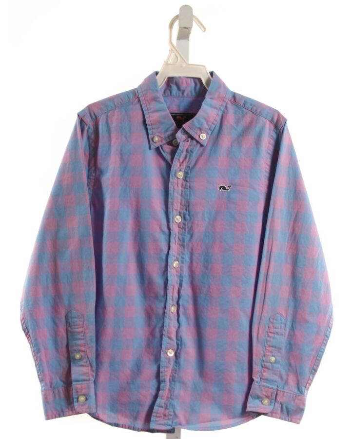 VINEYARD VINES  LAVENDER  CHECK  DRESS SHIRT