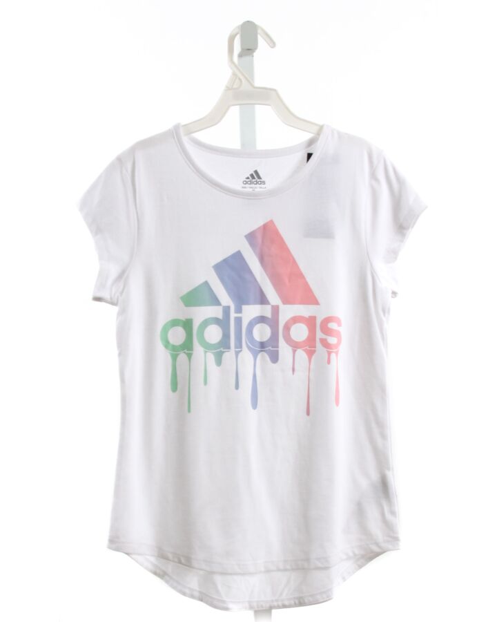 ADIDAS  WHITE  PRINT  T-SHIRT