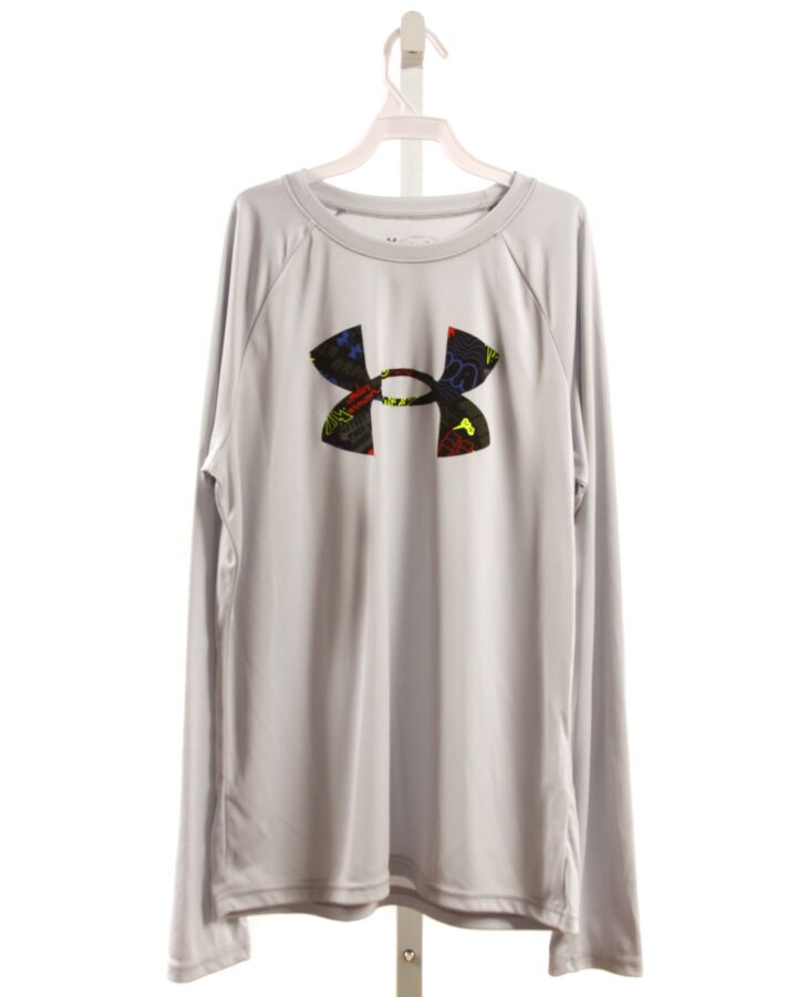 UNDER ARMOUR  GRAY    KNIT LS SHIRT