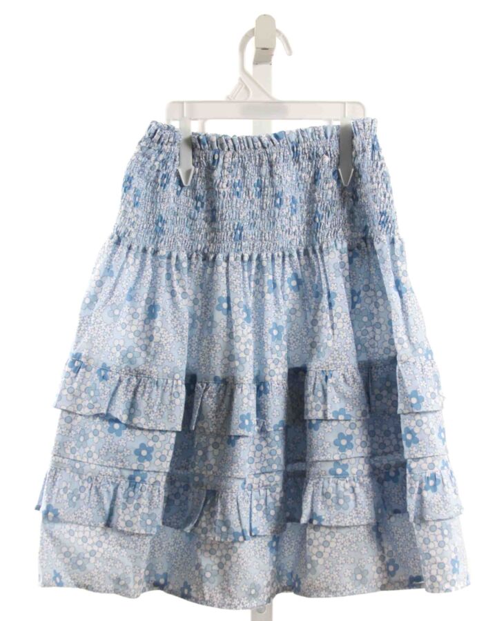 JAMES & LOTTIE  LT BLUE  FLORAL SMOCKED SKIRT