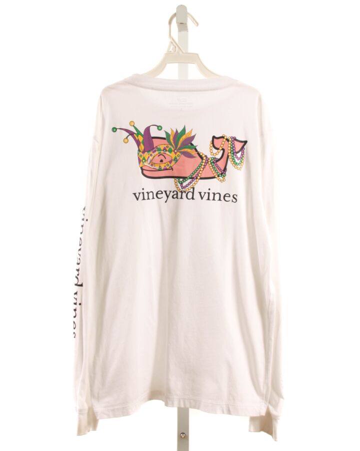 VINEYARD VINES  WHITE   PRINTED DESIGN T-SHIRT