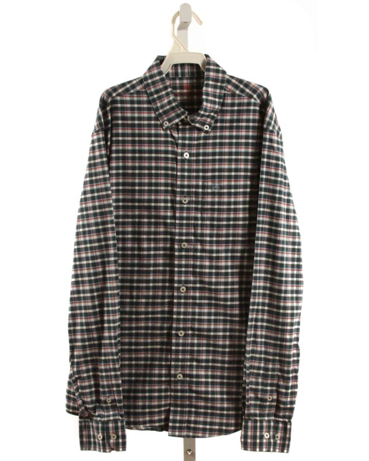 SOUTHERN TIDE  GREEN  PLAID  DRESS SHIRT