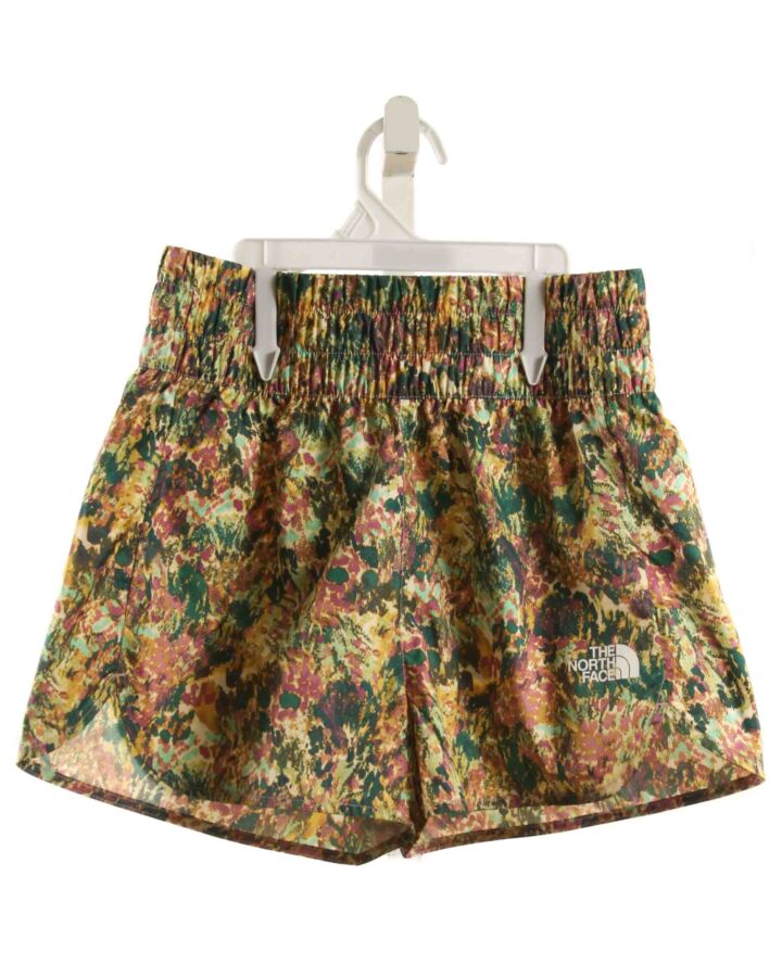 NORTH FACE  GREEN   PRINTED DESIGN SHORTS