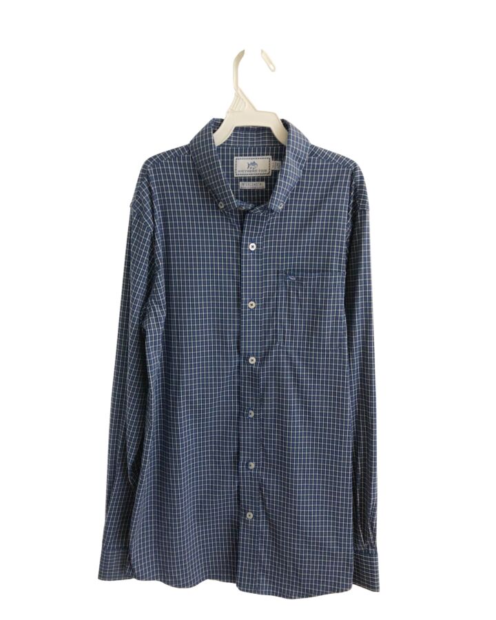 SOUTHERN TIDE  NAVY  PLAID  DRESS SHIRT
