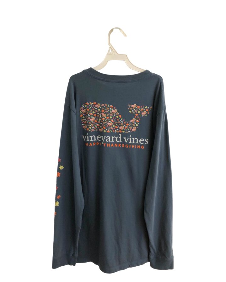 VINEYARD VINES  BLUE   PRINTED DESIGN T-SHIRT