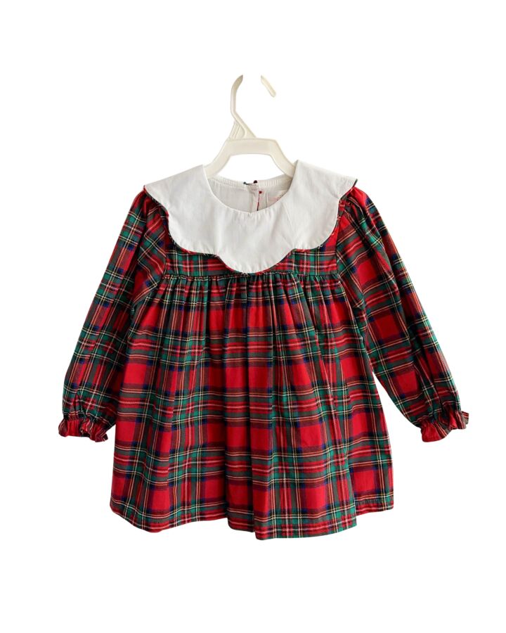 CECIL & LOU  RED  PLAID  DRESS