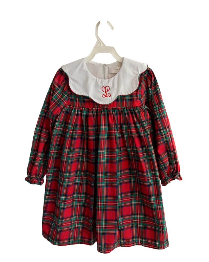 CECIL & LOU  RED   EMBROIDERED DRESS