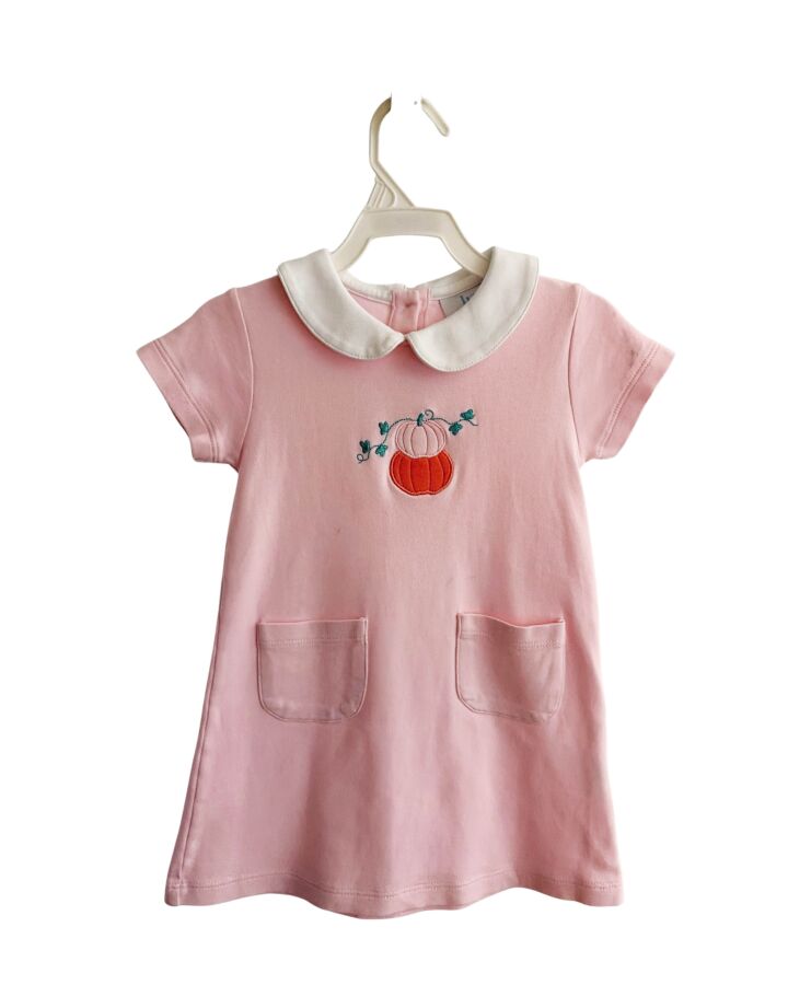 LITTLE ENGLISH  PINK   APPLIQUED KNIT DRESS