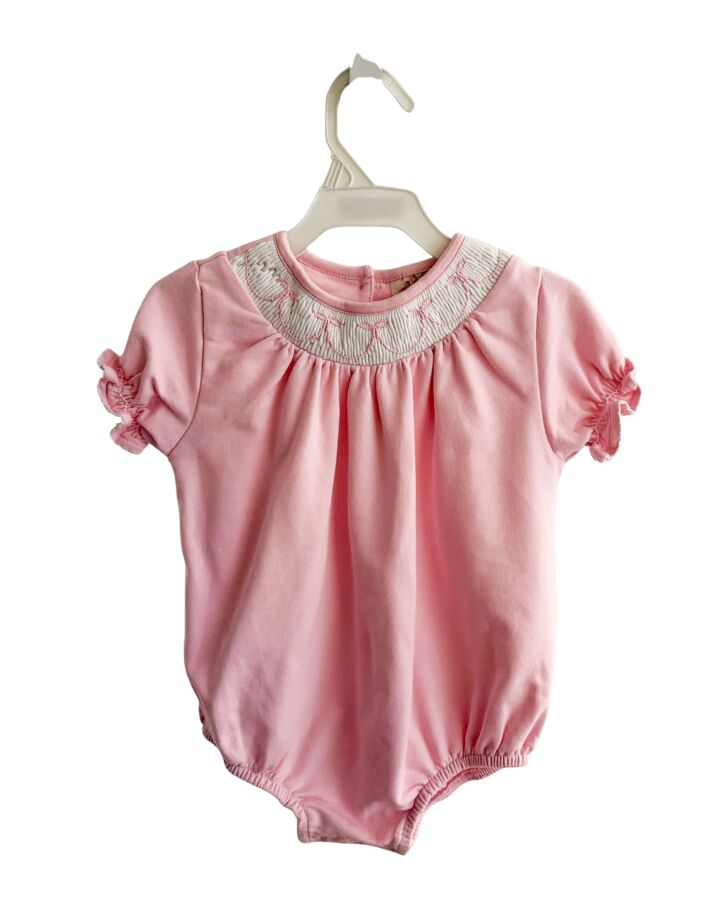 THE BEAUFORT BONNET COMPANY  PINK   SMOCKED KNIT BUBBLE