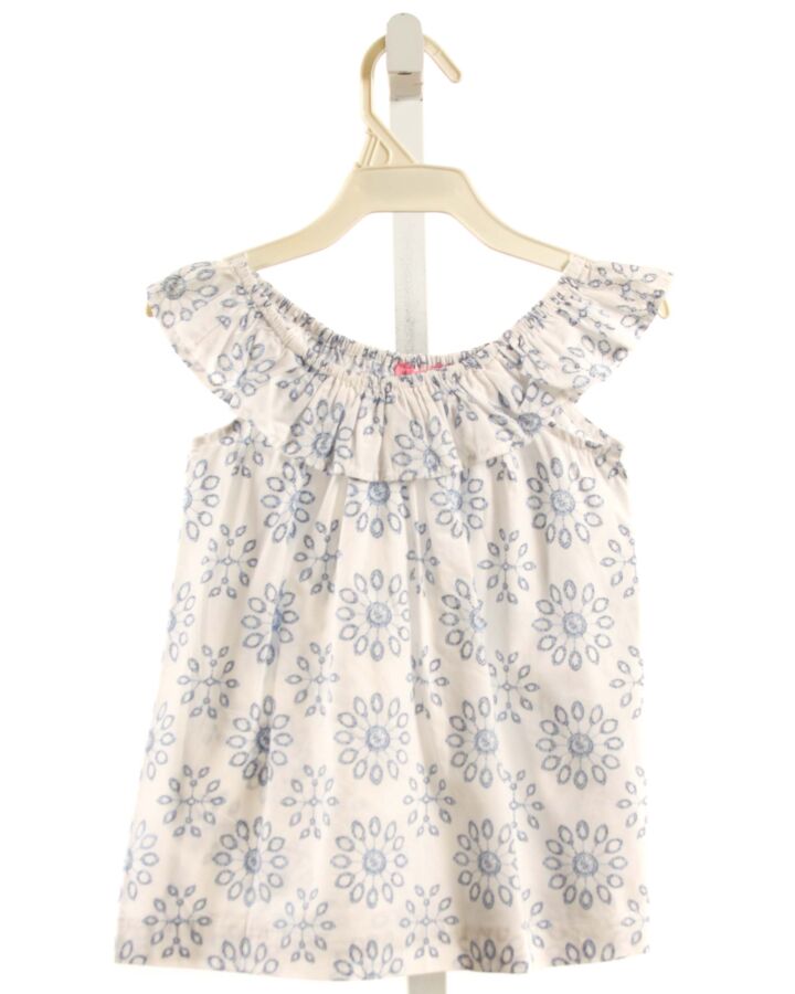 BISBY BY LITTLE ENGLISH  LT BLUE  FLORAL  SLEEVELESS SHIRT