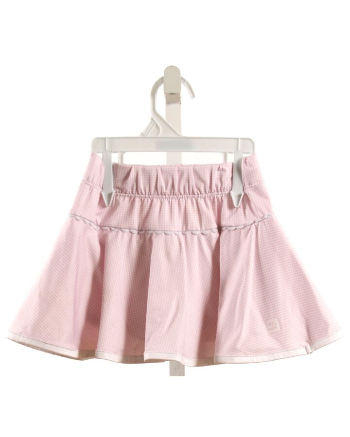 SET BY LULLABY SET  LT PINK  GINGHAM  SKORT